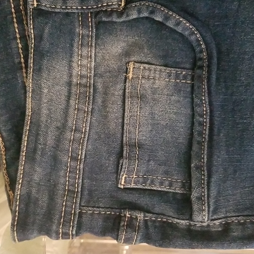 Composition Blue Ripped Denim Short Size XL - Picture 9 of 16